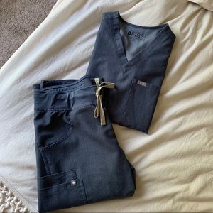 FIGS Heather Denim SET XS/XSP (limited edition)